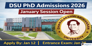 DSU Tiruchirappalli Begins PhD Admission For Session 2026; Apply Before January 12 @dsuniversity.ac.in